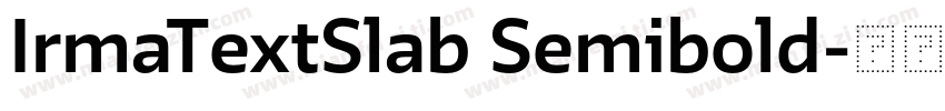 IrmaTextSlab Semibold字体转换